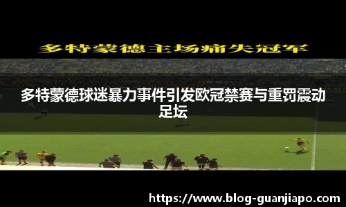 多特蒙德球迷暴力事件引发欧冠禁赛与重罚震动足坛