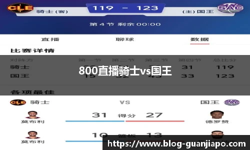800直播骑士vs国王